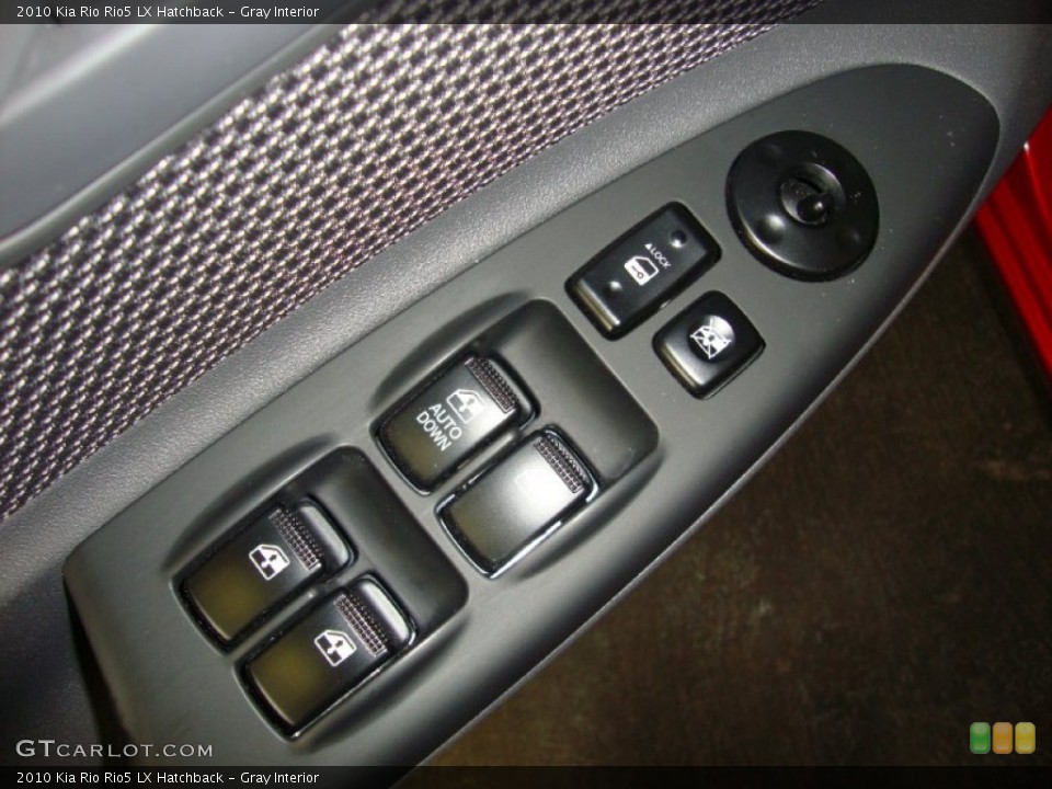 Gray Interior Controls for the 2010 Kia Rio Rio5 LX Hatchback #74356743