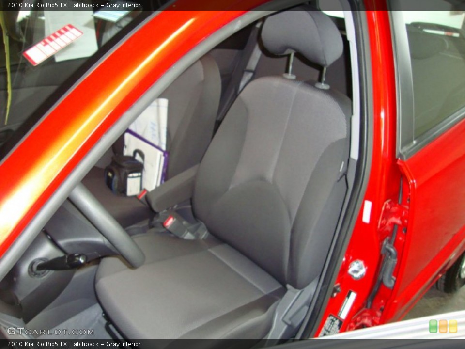 Gray Interior Front Seat for the 2010 Kia Rio Rio5 LX Hatchback #74356761