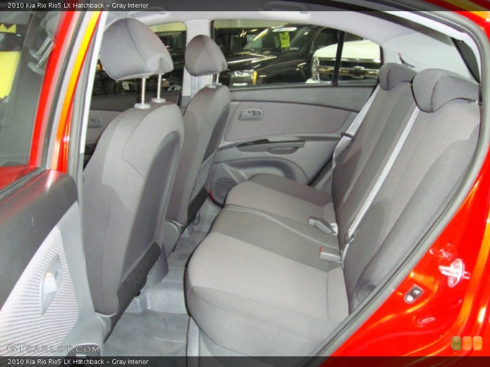 Gray Interior Rear Seat for the 2010 Kia Rio Rio5 LX Hatchback #74356862