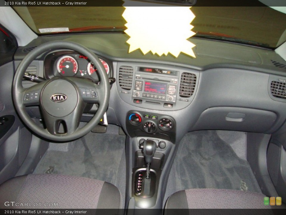Gray Interior Dashboard for the 2010 Kia Rio Rio5 LX Hatchback #74356895