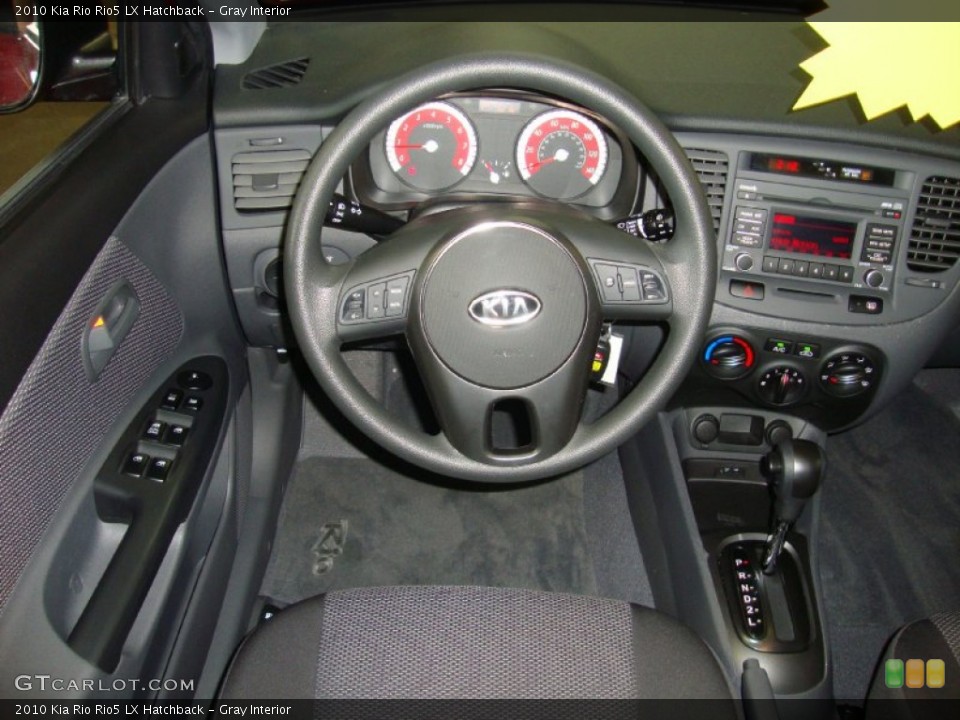 Gray Interior Steering Wheel for the 2010 Kia Rio Rio5 LX Hatchback #74356910