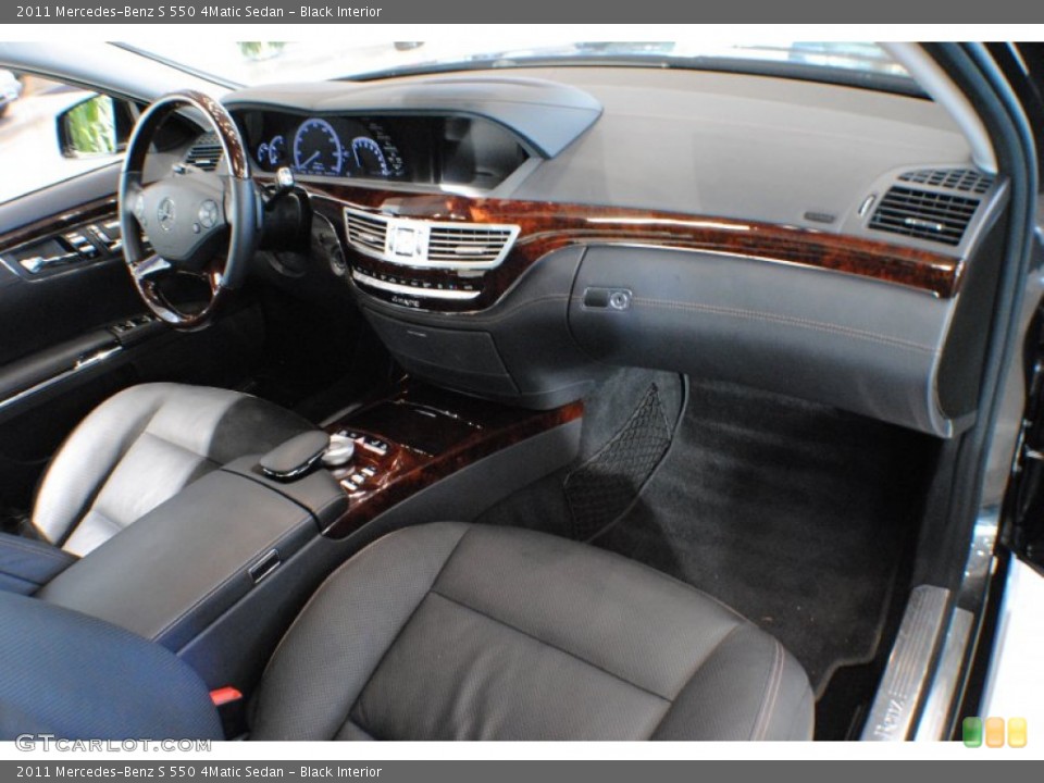 Black Interior Dashboard for the 2011 Mercedes-Benz S 550 4Matic Sedan #74357643
