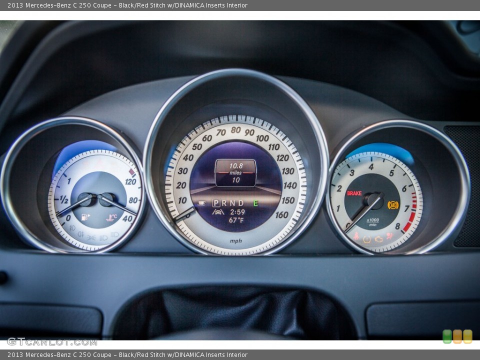Black/Red Stitch w/DINAMICA Inserts Interior Gauges for the 2013 Mercedes-Benz C 250 Coupe #74357990