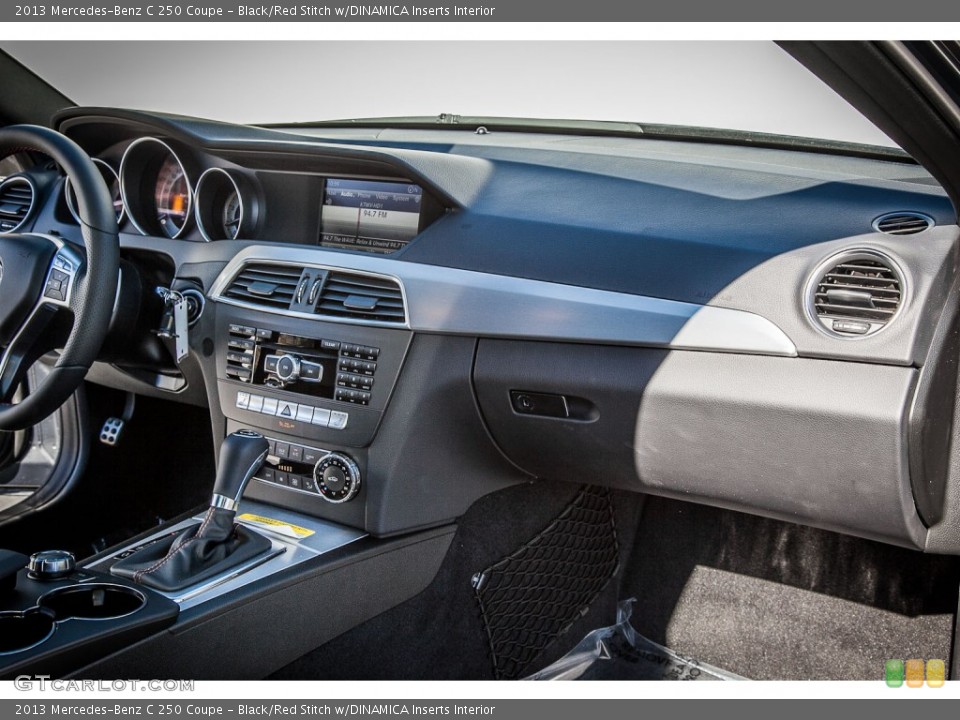 Black/Red Stitch w/DINAMICA Inserts Interior Dashboard for the 2013 Mercedes-Benz C 250 Coupe #74358065