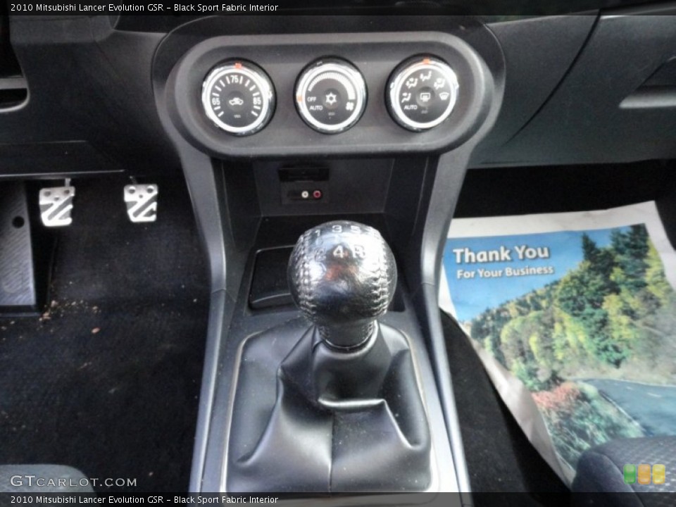 Black Sport Fabric Interior Transmission for the 2010 Mitsubishi Lancer Evolution GSR #74358730