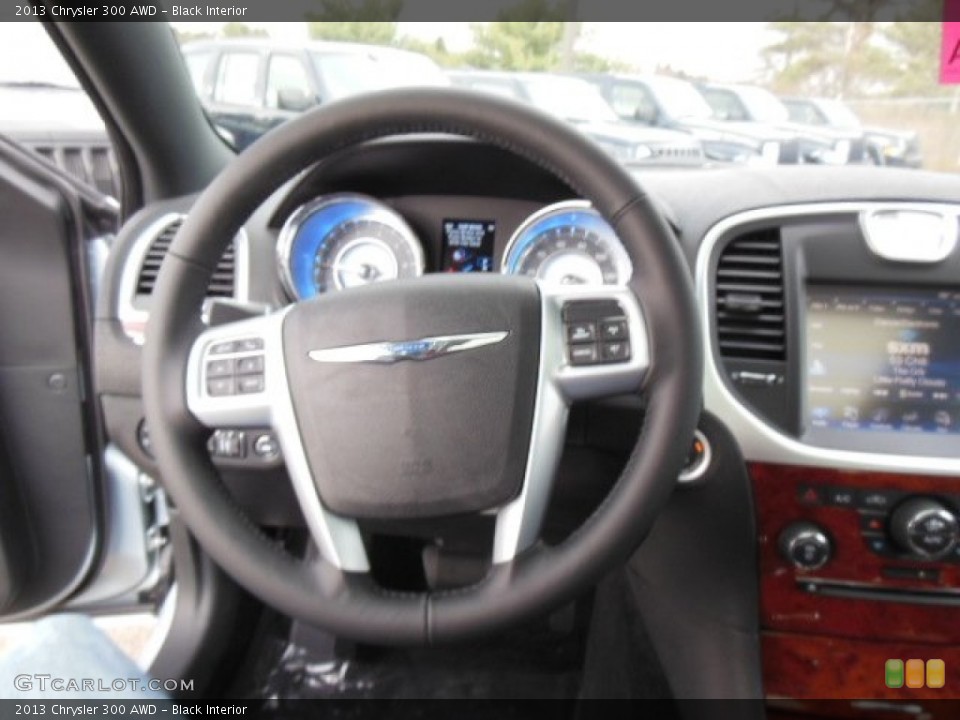 Black Interior Steering Wheel for the 2013 Chrysler 300 AWD #74358993