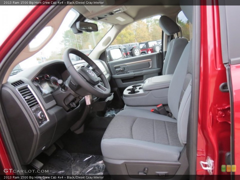 Black/Diesel Gray Interior Photo for the 2013 Ram 1500 Big Horn Crew Cab 4x4 #74359820