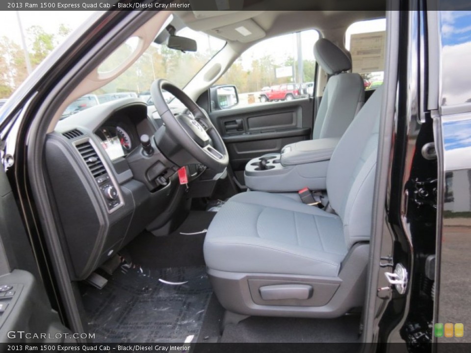 Black/Diesel Gray Interior Photo for the 2013 Ram 1500 Express Quad Cab #74360240