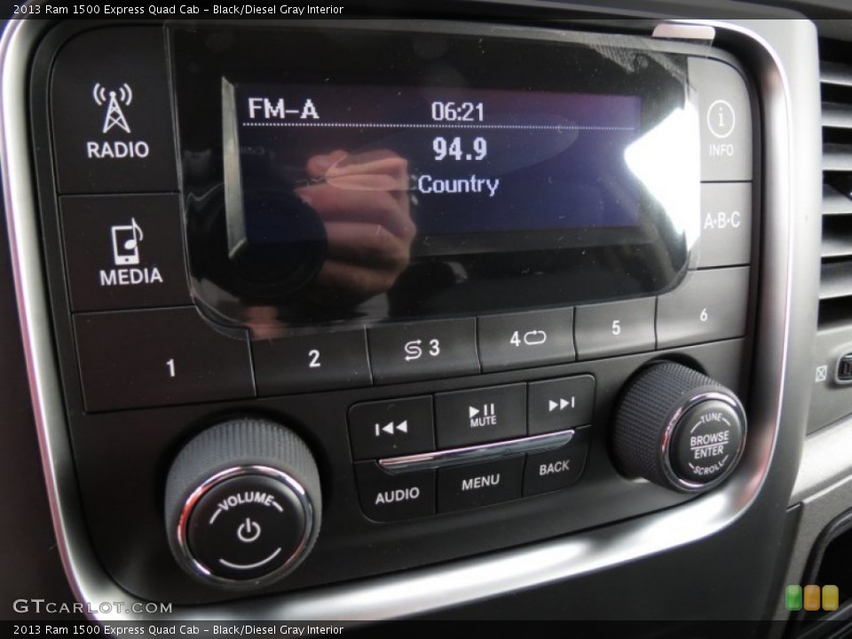 Black/Diesel Gray Interior Audio System for the 2013 Ram 1500 Express Quad Cab #74360372