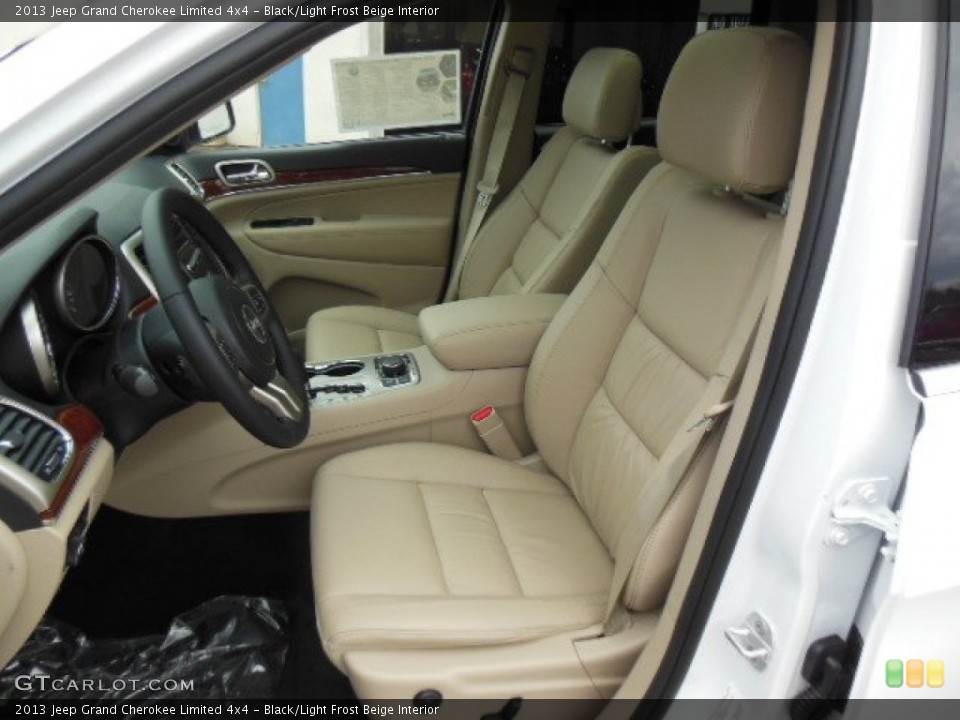 Black/Light Frost Beige Interior Front Seat for the 2013 Jeep Grand Cherokee Limited 4x4 #74360853