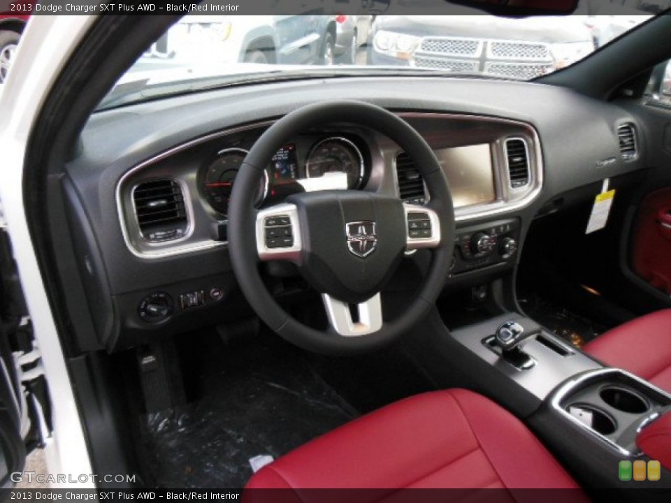 Black/Red 2013 Dodge Charger Interiors