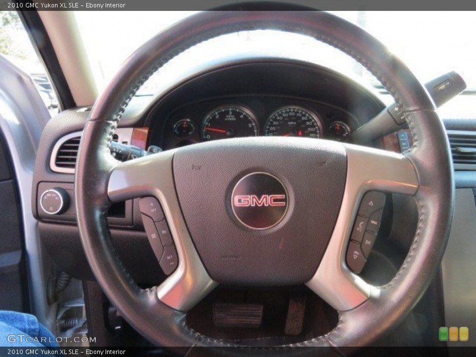 Ebony Interior Steering Wheel for the 2010 GMC Yukon XL SLE #74362877