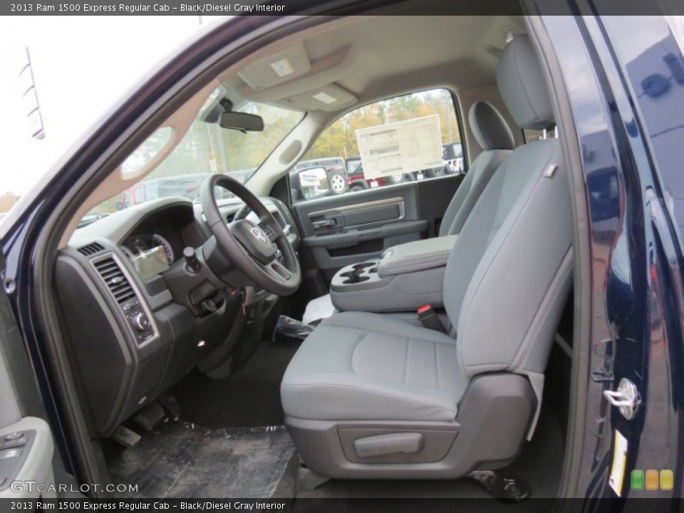 Black/Diesel Gray Interior Photo for the 2013 Ram 1500 Express Regular Cab #74363894