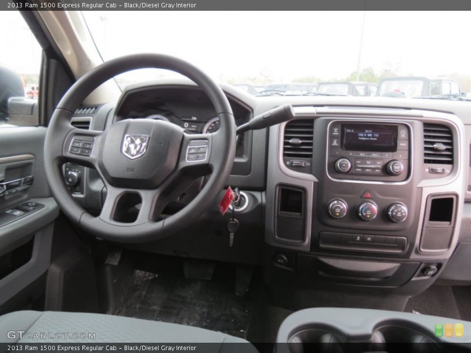 Black/Diesel Gray Interior Dashboard for the 2013 Ram 1500 Express Regular Cab #74363952