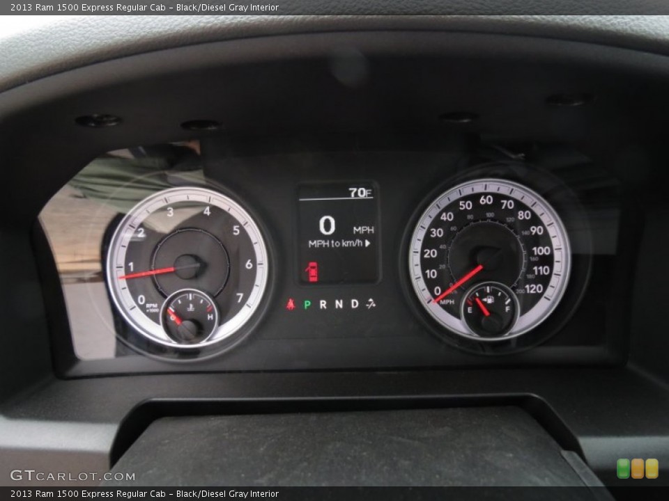 Black/Diesel Gray Interior Gauges for the 2013 Ram 1500 Express Regular Cab #74363992
