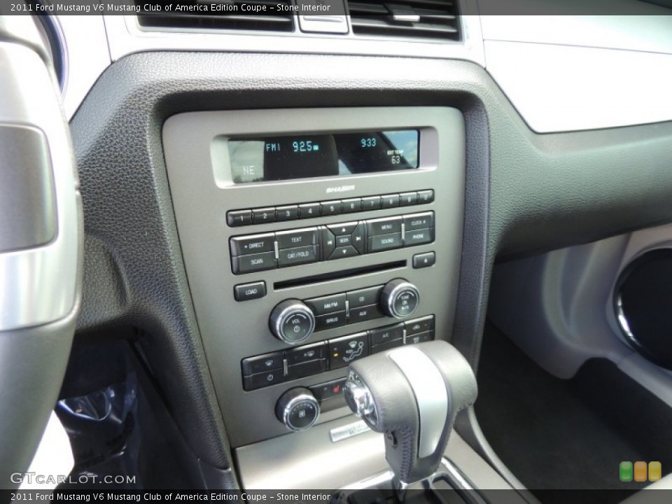 Stone Interior Controls for the 2011 Ford Mustang V6 Mustang Club of America Edition Coupe #74364767