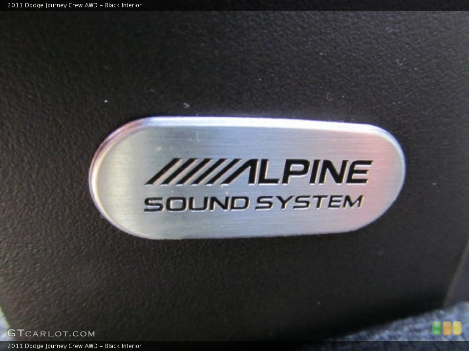 Black Interior Audio System for the 2011 Dodge Journey Crew AWD #74365348