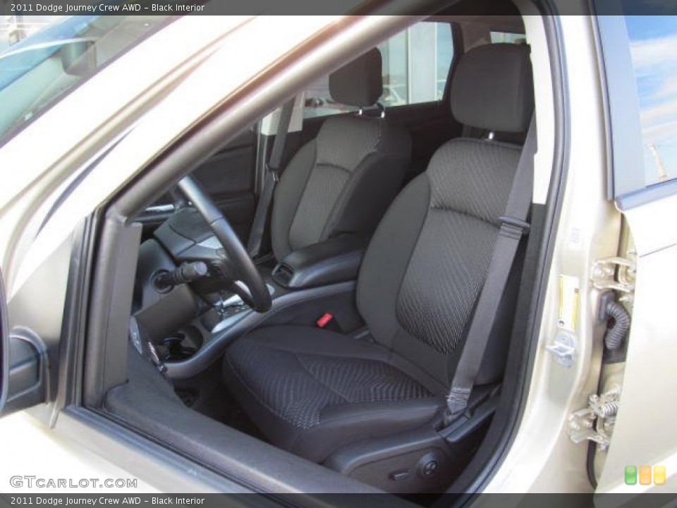 Black Interior Front Seat for the 2011 Dodge Journey Crew AWD #74365370