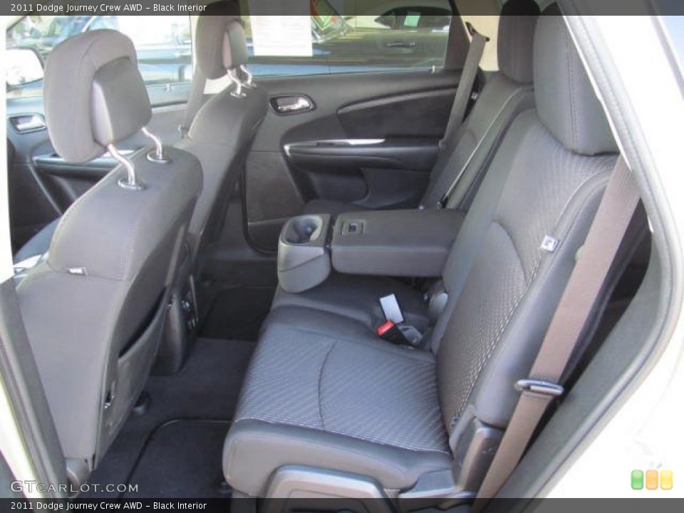 Black Interior Rear Seat for the 2011 Dodge Journey Crew AWD #74365460
