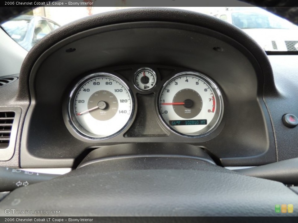 Ebony Interior Gauges for the 2006 Chevrolet Cobalt LT Coupe #74365613