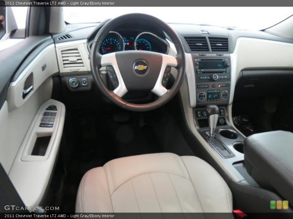 Light Gray/Ebony Interior Dashboard for the 2011 Chevrolet Traverse LTZ AWD #74366042