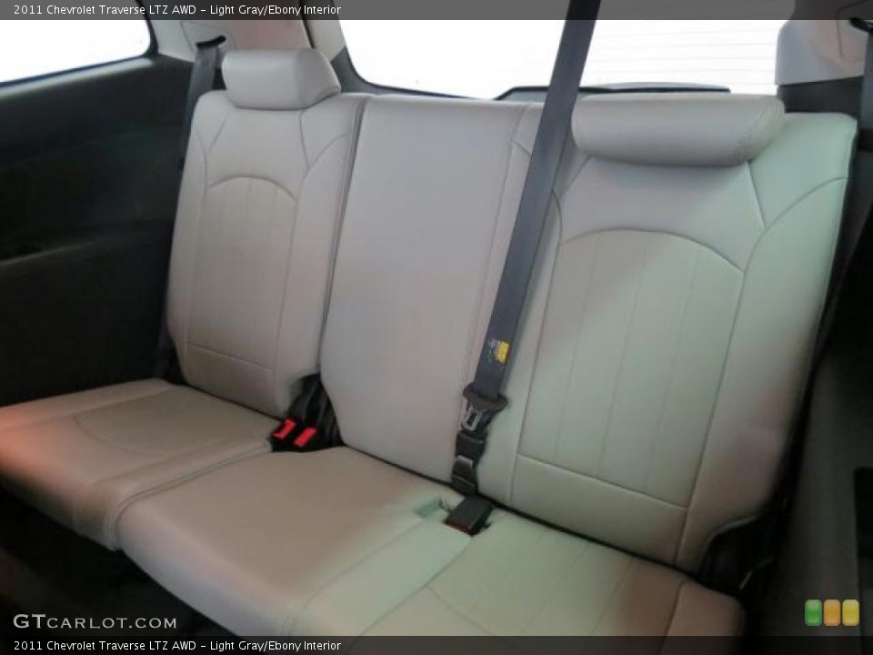 Light Gray/Ebony Interior Rear Seat for the 2011 Chevrolet Traverse LTZ AWD #74366070