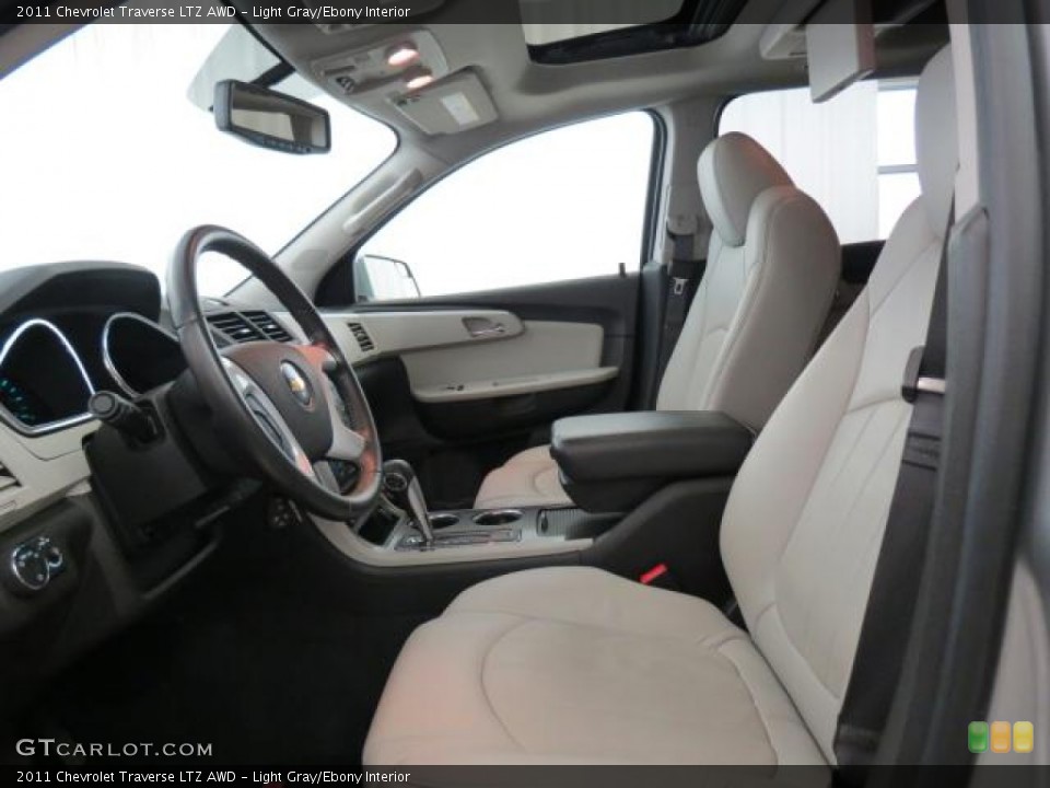 Light Gray/Ebony Interior Front Seat for the 2011 Chevrolet Traverse LTZ AWD #74366078