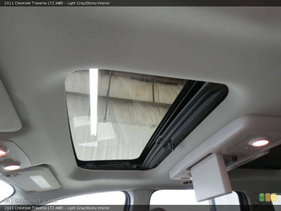 Light Gray/Ebony Interior Sunroof for the 2011 Chevrolet Traverse LTZ AWD #74366117