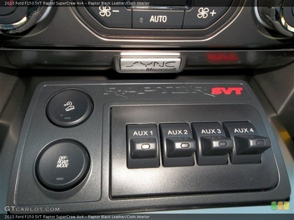 Raptor Black Leather/Cloth Interior Controls for the 2013 Ford F150 SVT Raptor SuperCrew 4x4 #74366822