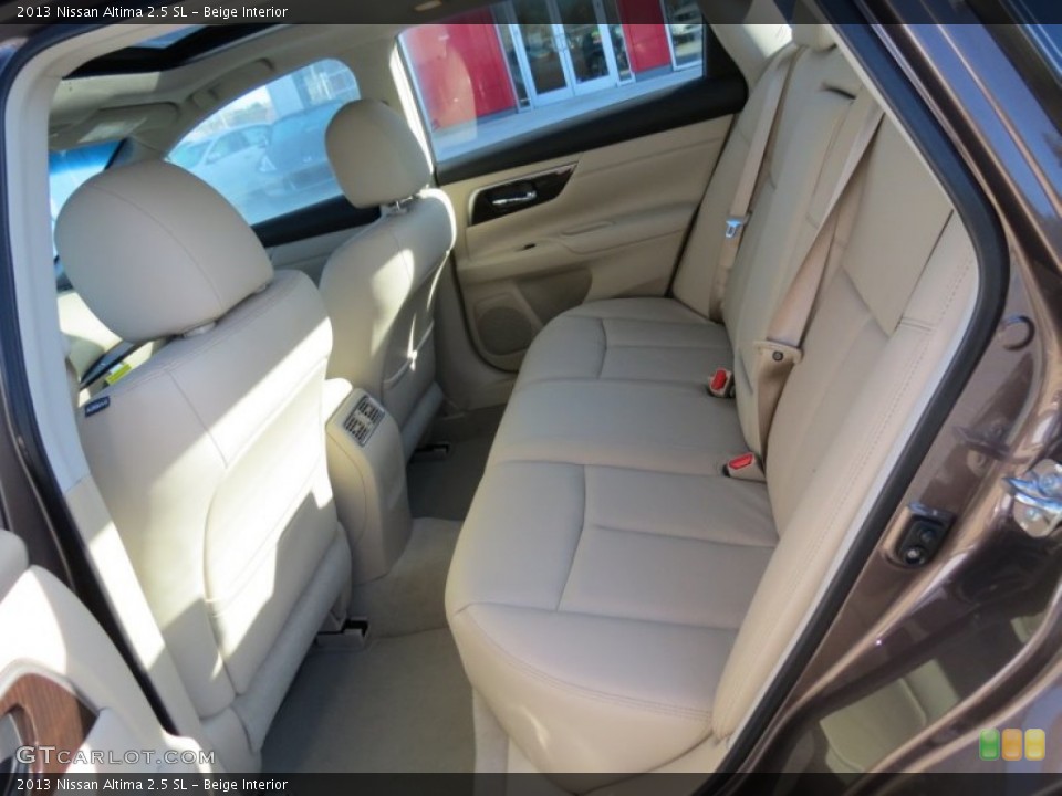 Beige Interior Rear Seat for the 2013 Nissan Altima 2.5 SL #74367176
