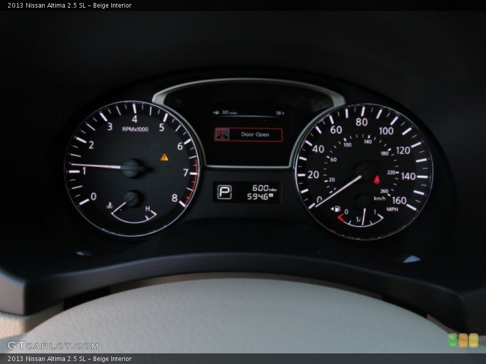 Beige Interior Gauges for the 2013 Nissan Altima 2.5 SL #74367212