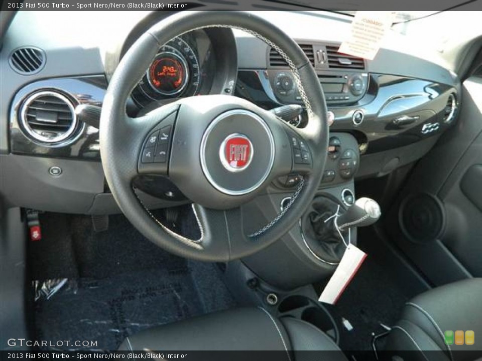 Sport Nero/Nero (Black/Black) Interior Dashboard for the 2013 Fiat 500 Turbo #74370109