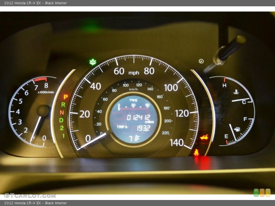 Black Interior Gauges for the 2012 Honda CR-V EX #74371267