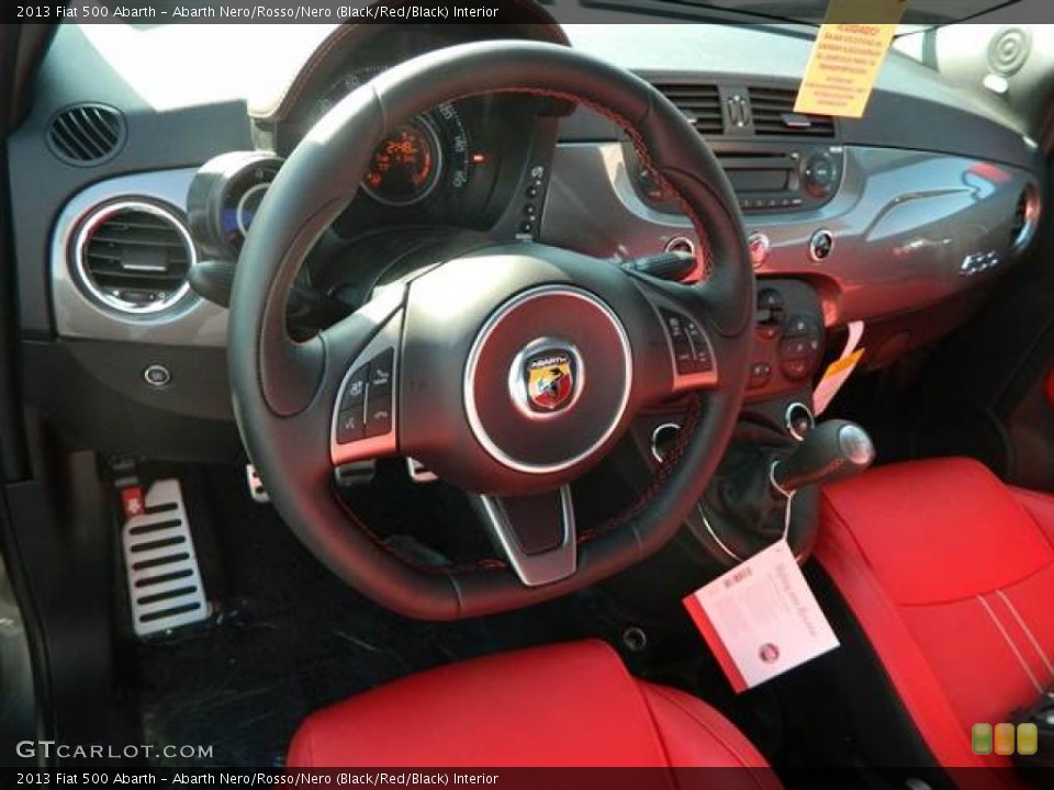 Abarth Nero/Rosso/Nero (Black/Red/Black) Interior Dashboard for the 2013 Fiat 500 Abarth #74371483