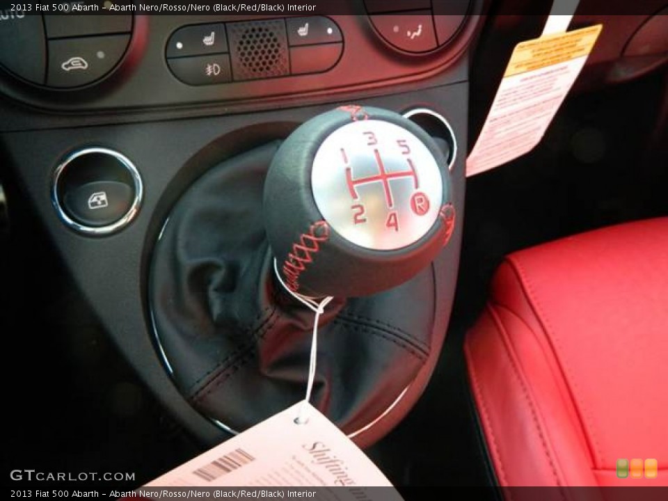 Abarth Nero/Rosso/Nero (Black/Red/Black) Interior Transmission for the 2013 Fiat 500 Abarth #74371495