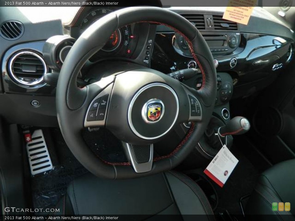 Abarth Nero/Nero (Black/Black) Interior Steering Wheel for the 2013 Fiat 500 Abarth #74371666