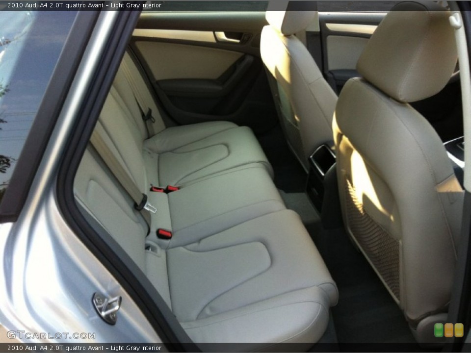 Light Gray Interior Rear Seat for the 2010 Audi A4 2.0T quattro Avant #74375869