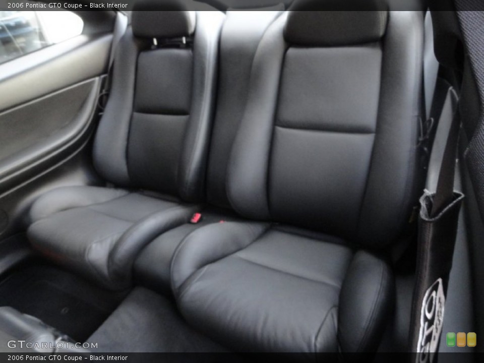 Black Interior Rear Seat for the 2006 Pontiac GTO Coupe #74380372