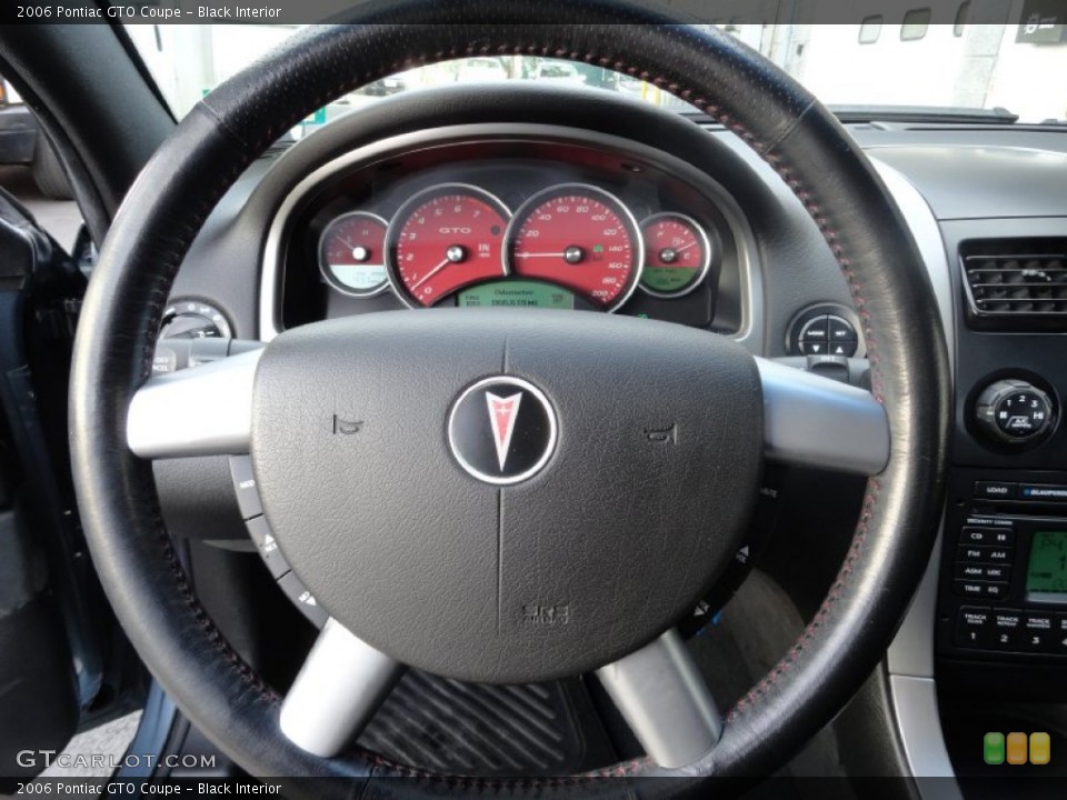 Black Interior Steering Wheel for the 2006 Pontiac GTO Coupe #74380440