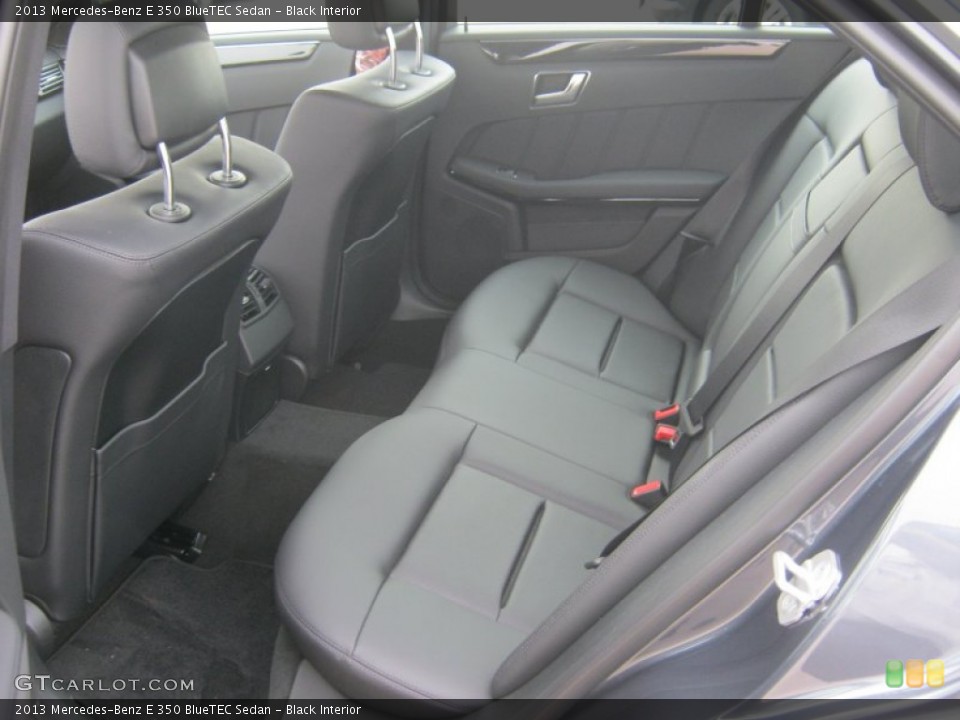 Black Interior Rear Seat for the 2013 Mercedes-Benz E 350 BlueTEC Sedan #74380726