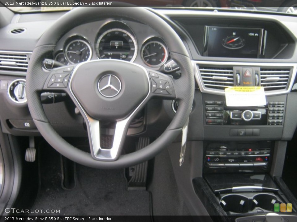 Black Interior Steering Wheel for the 2013 Mercedes-Benz E 350 BlueTEC Sedan #74380742