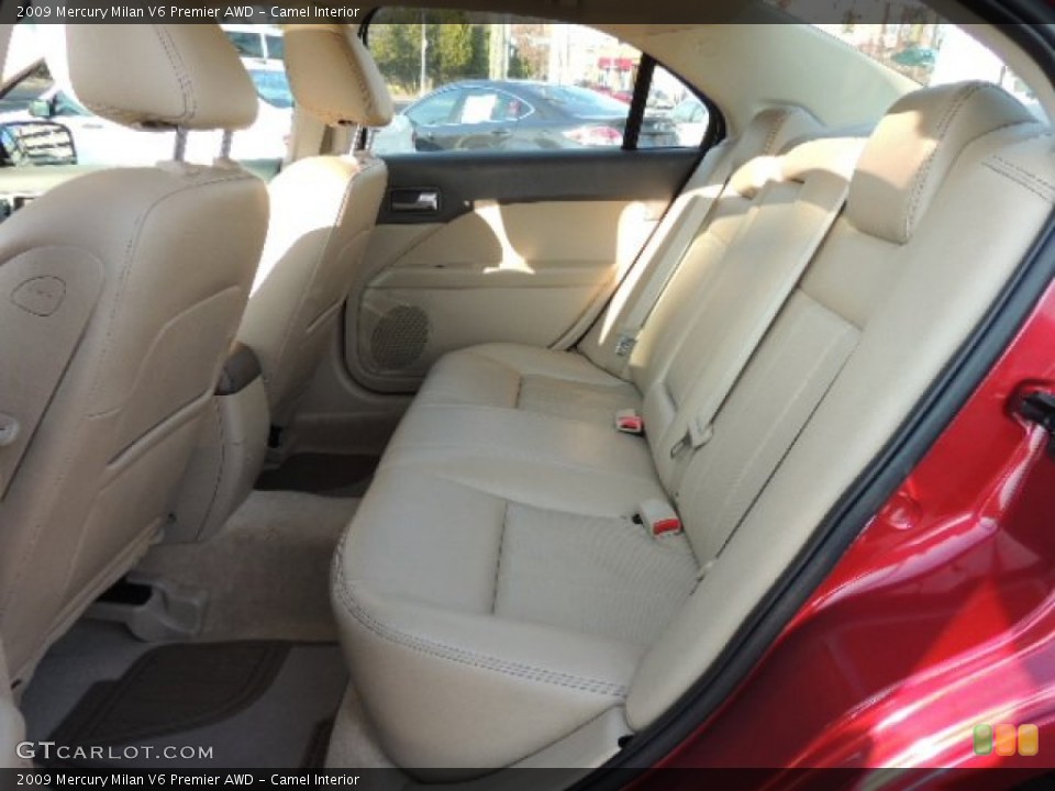 Camel Interior Rear Seat for the 2009 Mercury Milan V6 Premier AWD #74384374