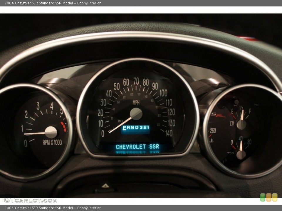Ebony Interior Gauges for the 2004 Chevrolet SSR  #74387614