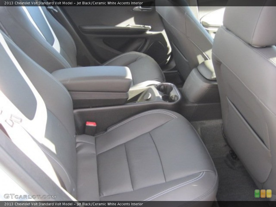 Jet Black/Ceramic White Accents Interior Rear Seat for the 2013 Chevrolet Volt  #74392740