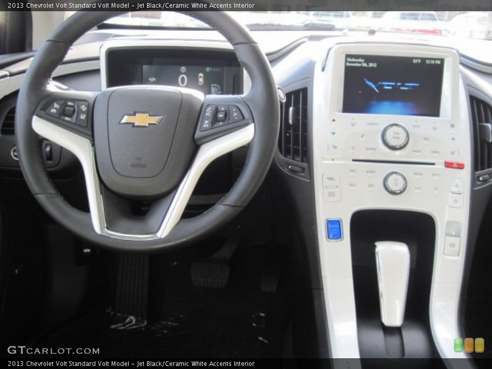 Jet Black/Ceramic White Accents Interior Dashboard for the 2013 Chevrolet Volt  #74392759