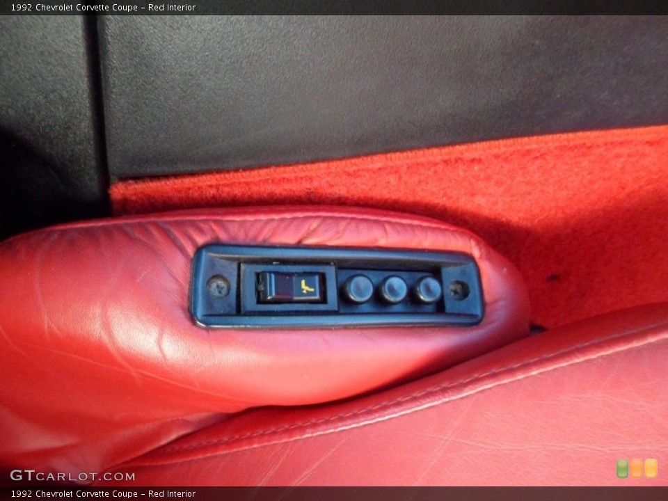 Red Interior Controls for the 1992 Chevrolet Corvette Coupe #74393728