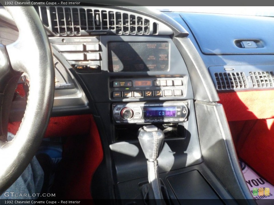 Red Interior Controls for the 1992 Chevrolet Corvette Coupe #74393893