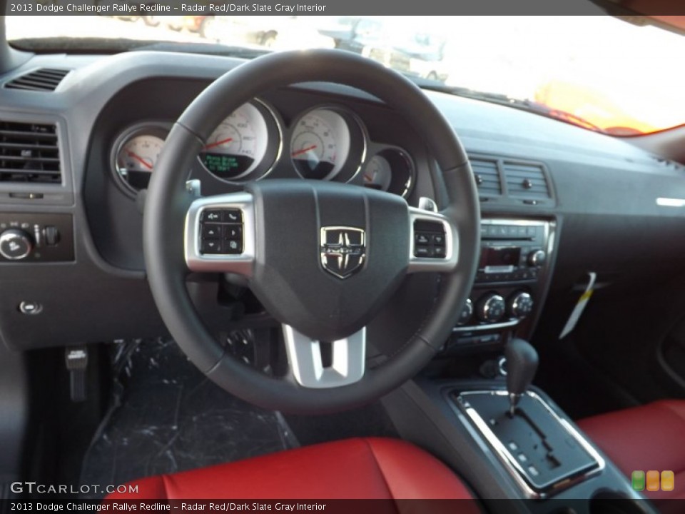 Radar Red/Dark Slate Gray Interior Steering Wheel for the 2013 Dodge Challenger Rallye Redline #74394336