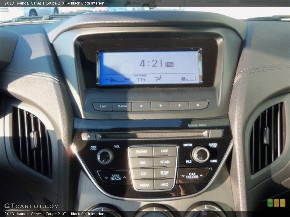 Black Cloth Interior Controls for the 2013 Hyundai Genesis Coupe 2.0T #74395455