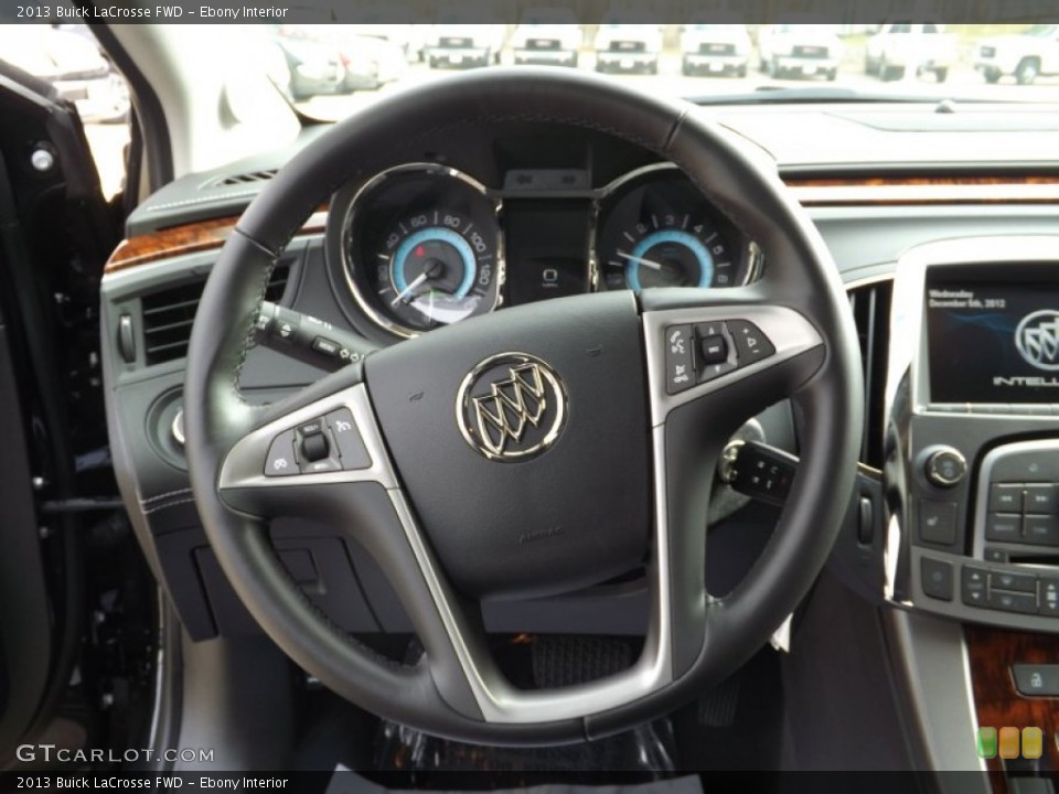 Ebony Interior Steering Wheel for the 2013 Buick LaCrosse FWD #74395885